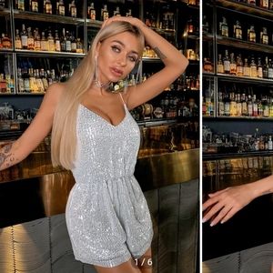 Shein Sequin Romper